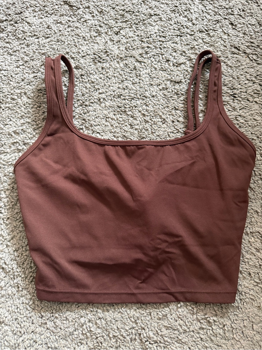 HALARA Brown Crop Tank Top